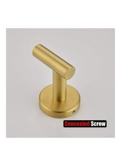 Generic 2-Piece 304 Stainless Steel Towel Hook Gold 5centimeter  - Image 4