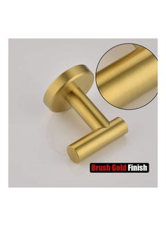Generic 2-Piece 304 Stainless Steel Towel Hook Gold 5centimeter  - Image 3