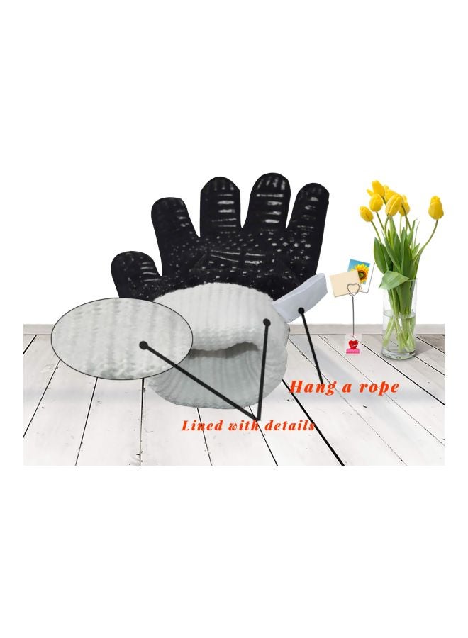 Generic Heat Resistant Barbecue Gloves Black  - Image 4