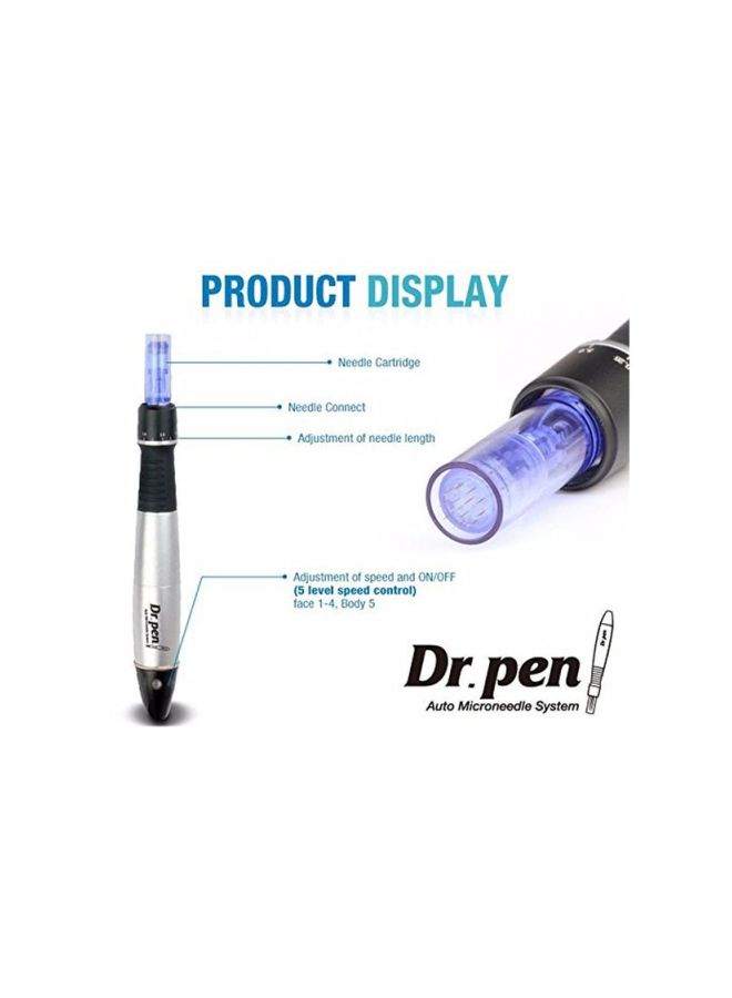 15-Piece Disposable Replacement 12-Pin Cartridges Needle Blue