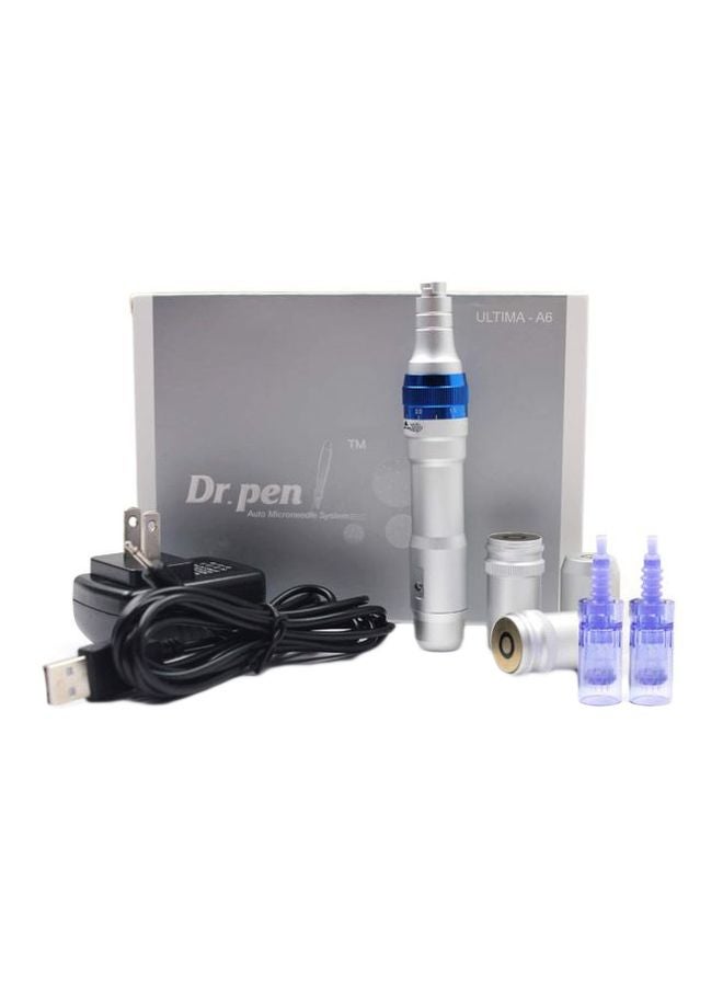 جهاز تدليك الوجه للعناية بالبشرة بالأبر الدقيقة فضي 720جرام - Image 1