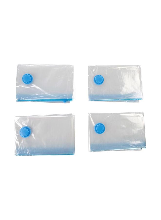 فيكس مان طقم حقائب تخزين مفرغة من الهواء مكون من 4 قطع شفاف/أزرق - Image 1