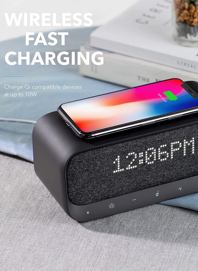 Soundcore - Wakey Bluetooth Speaker Powered With Alarm Clock For Samsung Black - Image 1