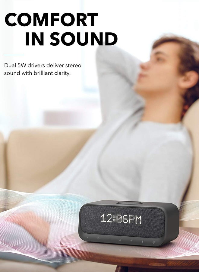 Soundcore - Wakey Bluetooth Speaker Powered With Alarm Clock For Samsung Black - Image 1