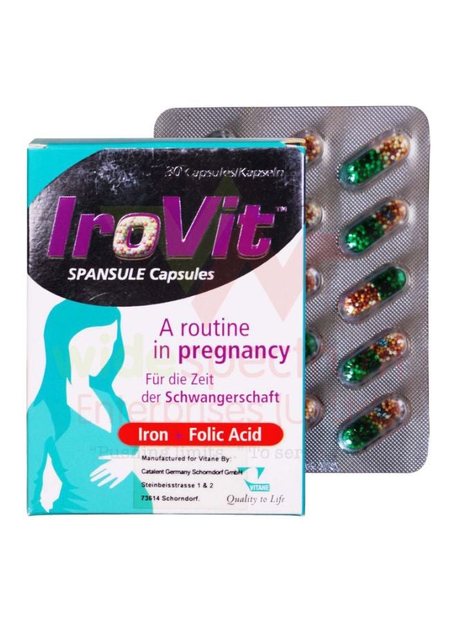 VITANE Irovit Spansule - 30 Capsules 