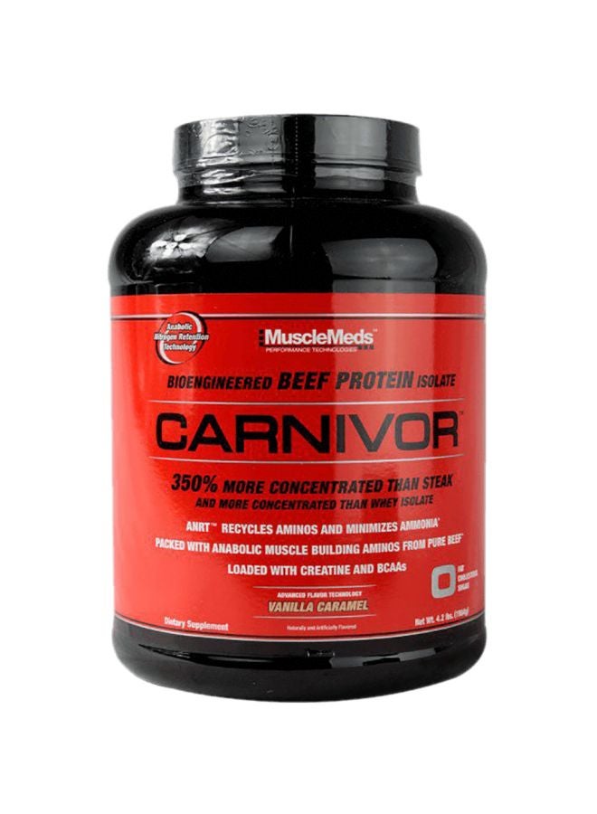MUSCLEMEDS Carnivor Beef Protein Isolate Powder Dietary Supplements - Vanilla Caramel 