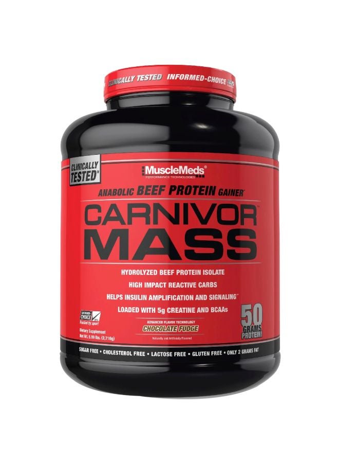 MUSCLEMEDS Carnivor Beef Protein Isolate Powder - Chocolate Fudge 