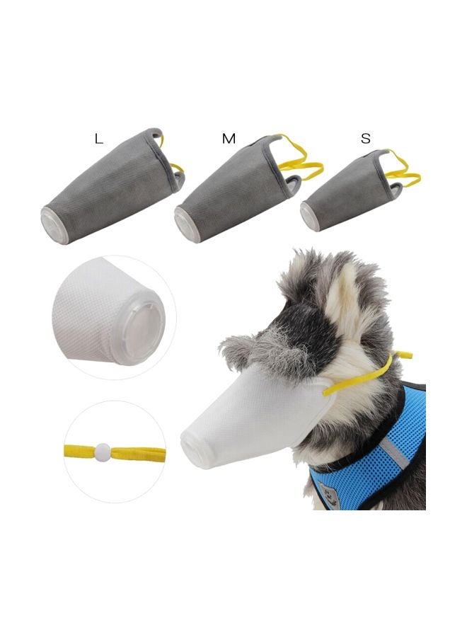 3 أقنعة واقية من القطن رمادي M - Image 2