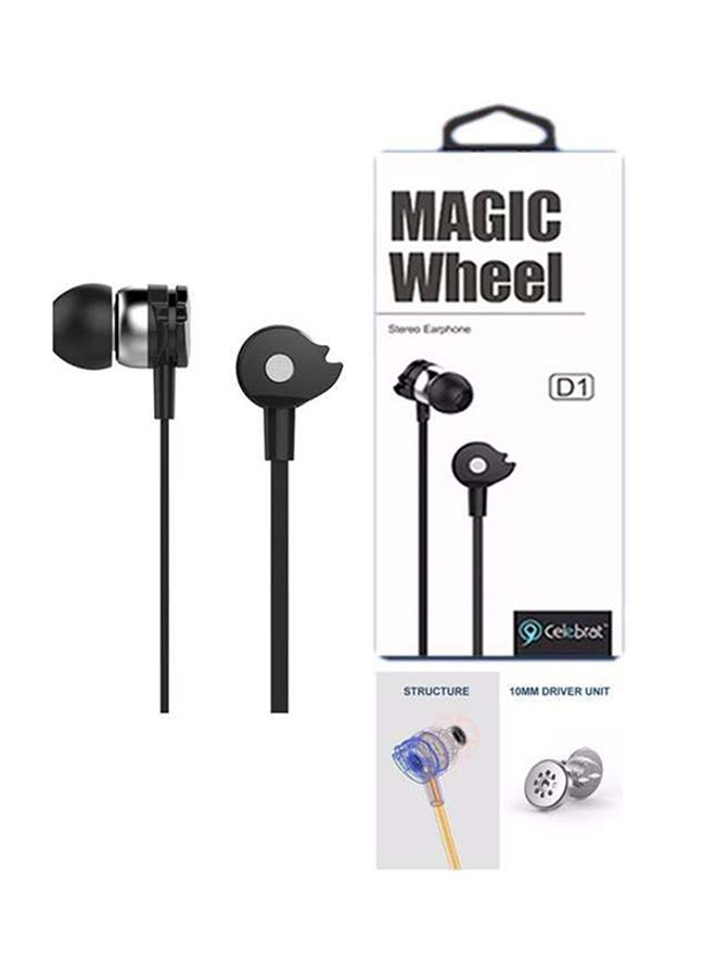 Celebrat - Stereo In-Ear Earphones Black - Image 1