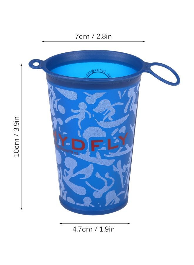 2-Piece Foldable Soft Cup Set Blue 200ml  - Image 3