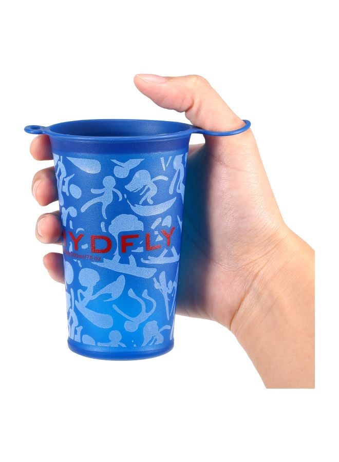 2-Piece Foldable Soft Cup Set Blue 200ml  - Image 4