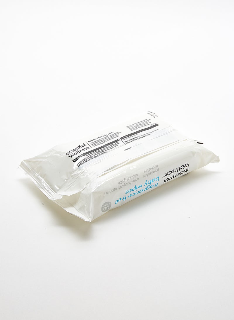 WAITROSE Fragrance Free Baby Wipes - 80 Count - Image 2