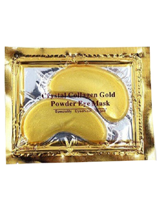 2-Piece Crystal Collagen Powder Eye Mask Set Gold