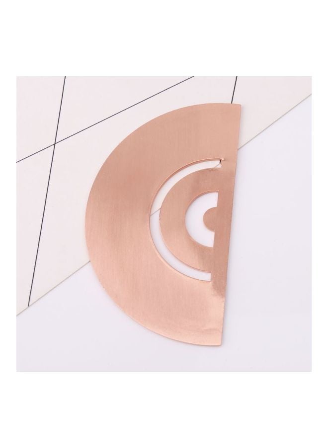 Generic Protractor Ruler Brown/Clear - Image 3