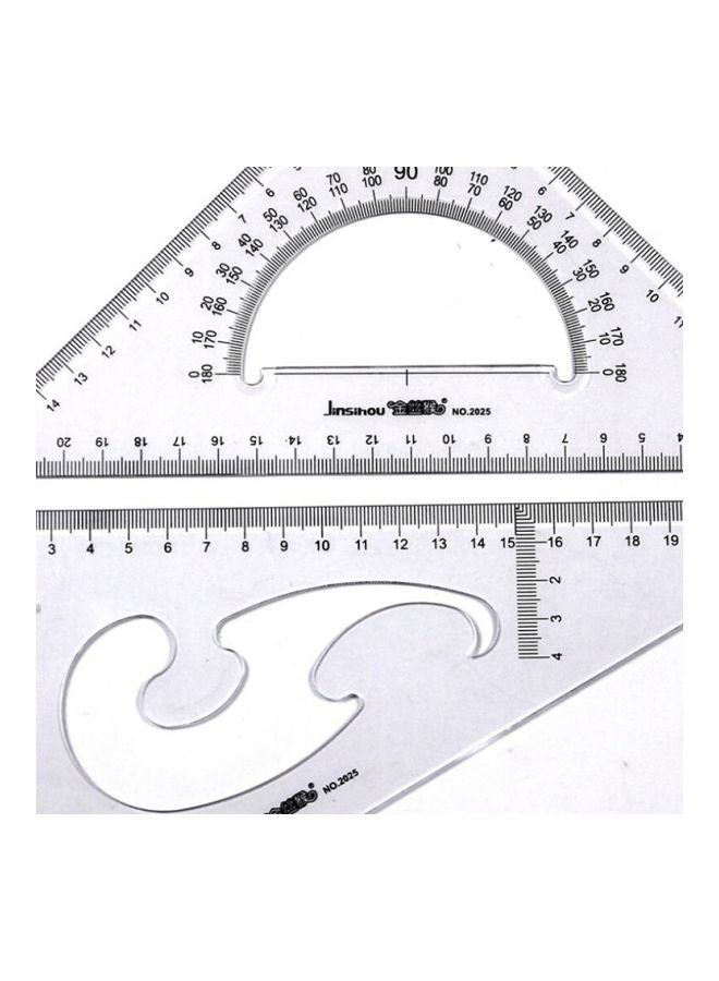 Pack Of 2 Triangle Scale Set Black/Clear