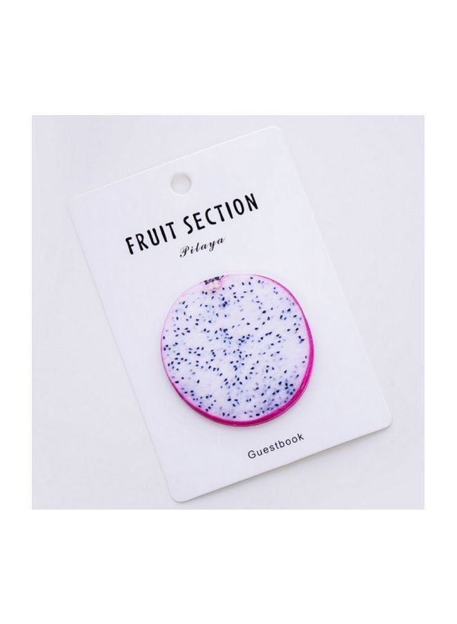 Pack Of 2 Fresh Fruit Memo Pad Sticky Notes White/Blue/Pink - Image 2