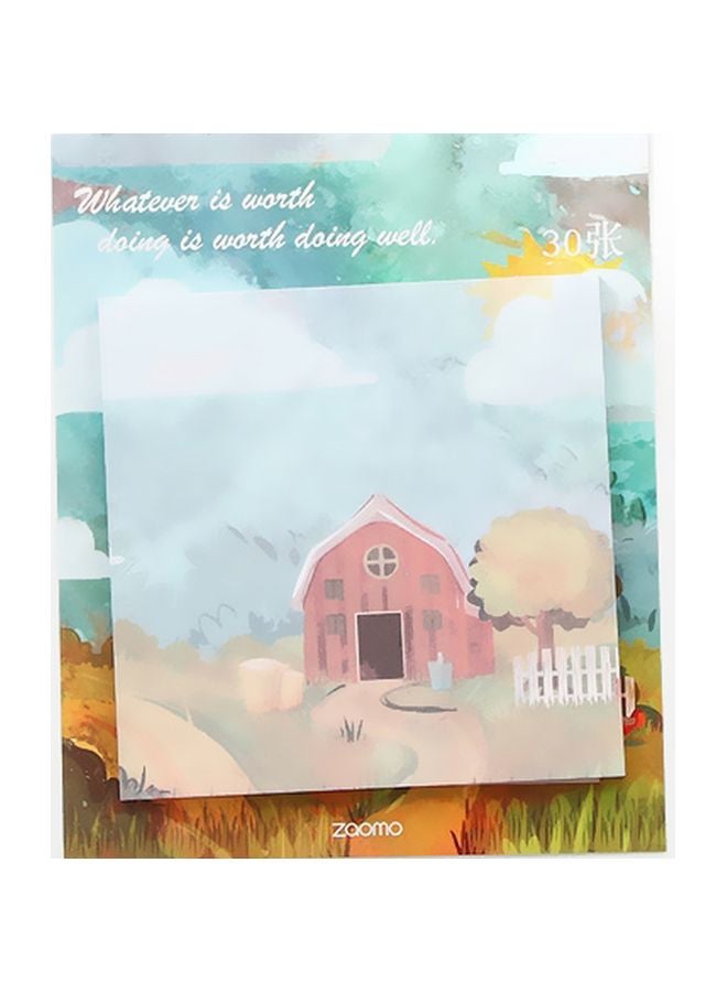 2-Piece Printed Sticky Notes Multicolour