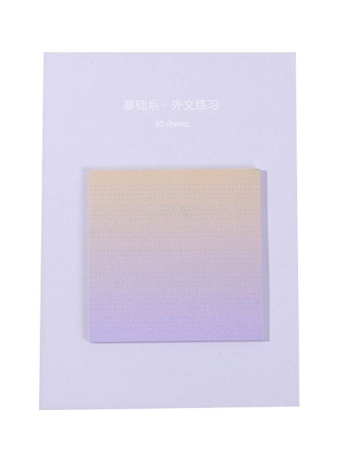 8-Piece Gradient Notepad Purple - Image 1