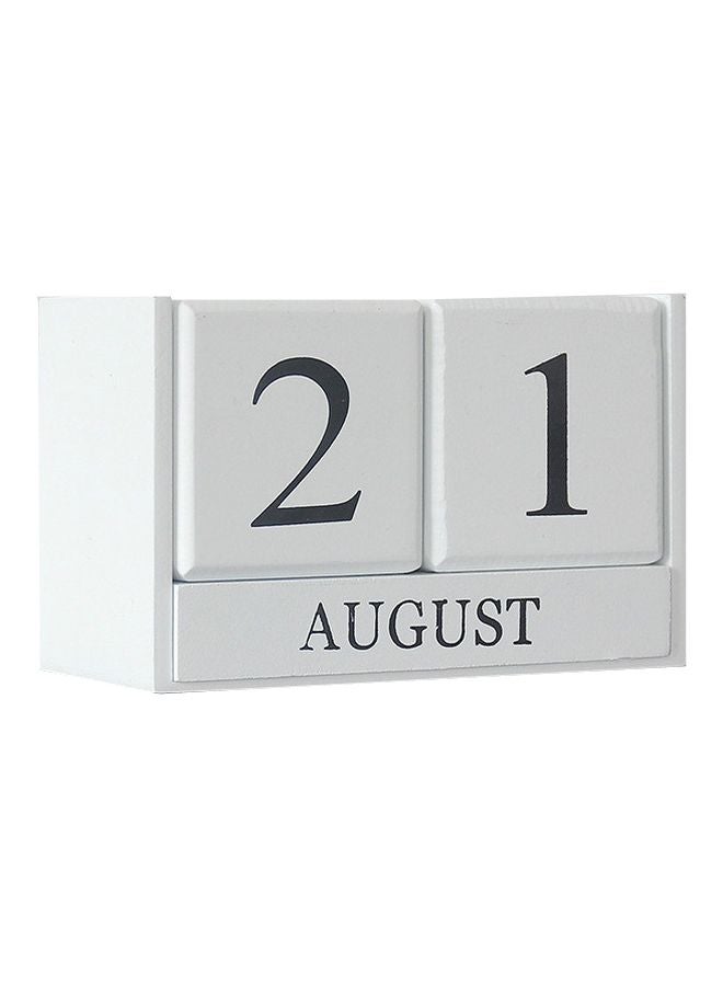 Wooden Desktop Calendar White - v1585228595/N36155557A_1