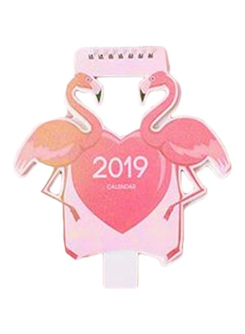 3-Piece Flamingo Desk Calendar Set Pink