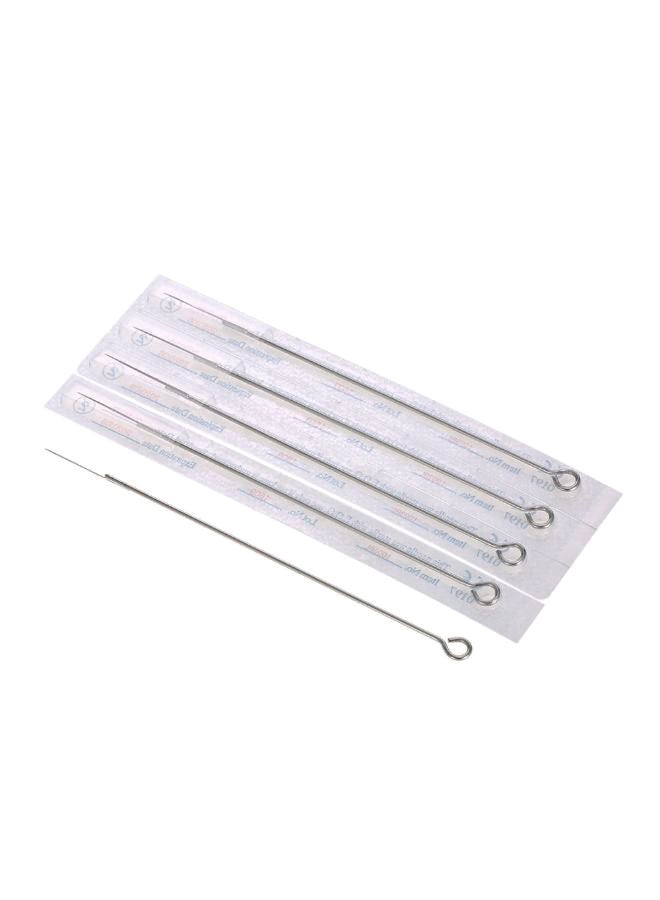 50-Piece Professional Permanent Tattoo Needle Set Silver - Image 2