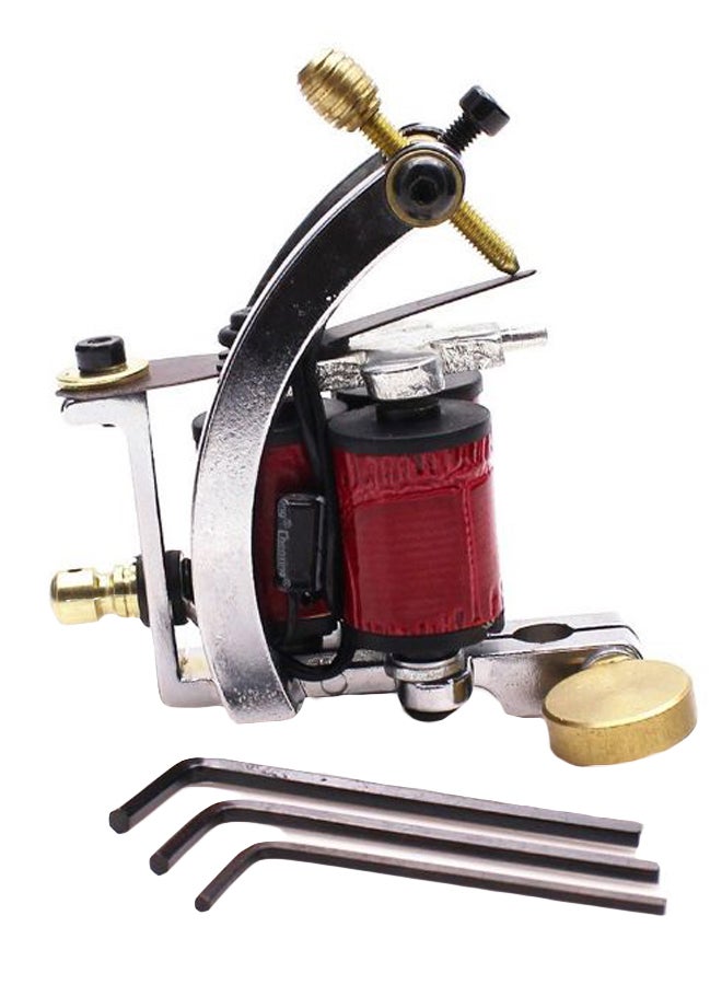 Professional Tattoo Gun Machine With Wrench Multicolour - Image 1
