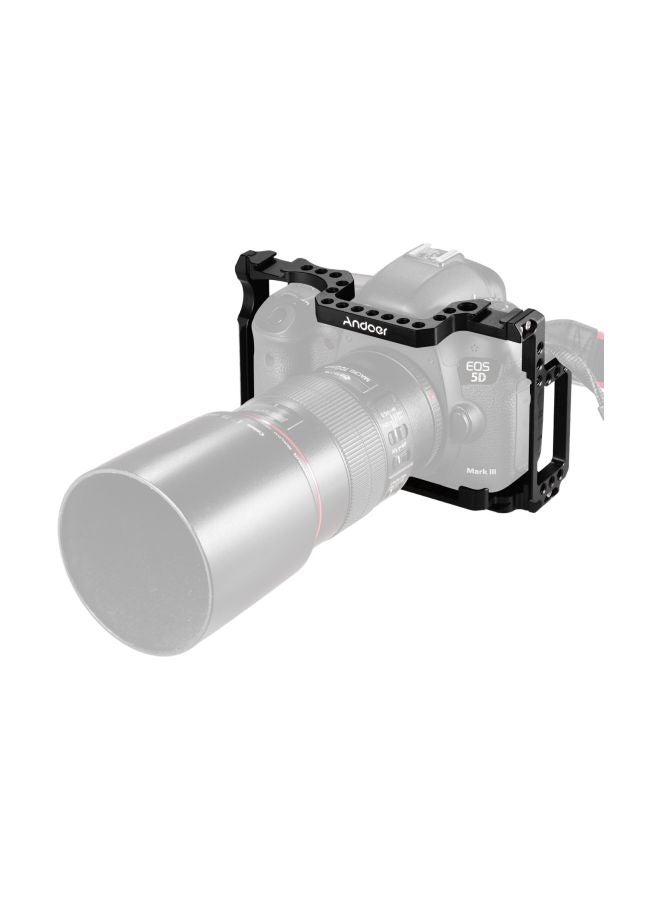 ANDOER Aluminum Alloy Camera Cage For Canon 5DS 5DR 5D Mark IV/III/II Black  - Image 5