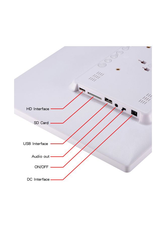 Digital Photo Frame With Remote Control White  - Image 3