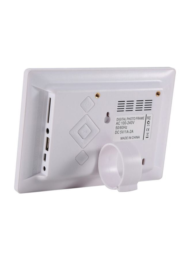 LED Digital Photo Frame With Remote Control White  - Image 2