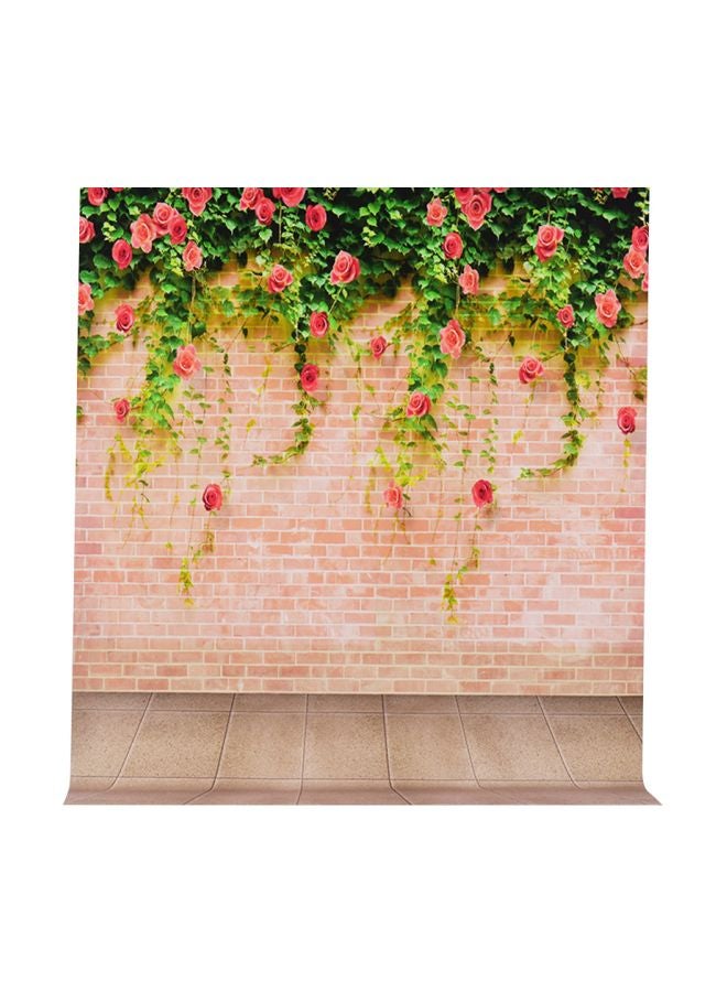 خلفية للتصوير الفوتوغرافي أخضر/ أحمر/ بيج - Image 1