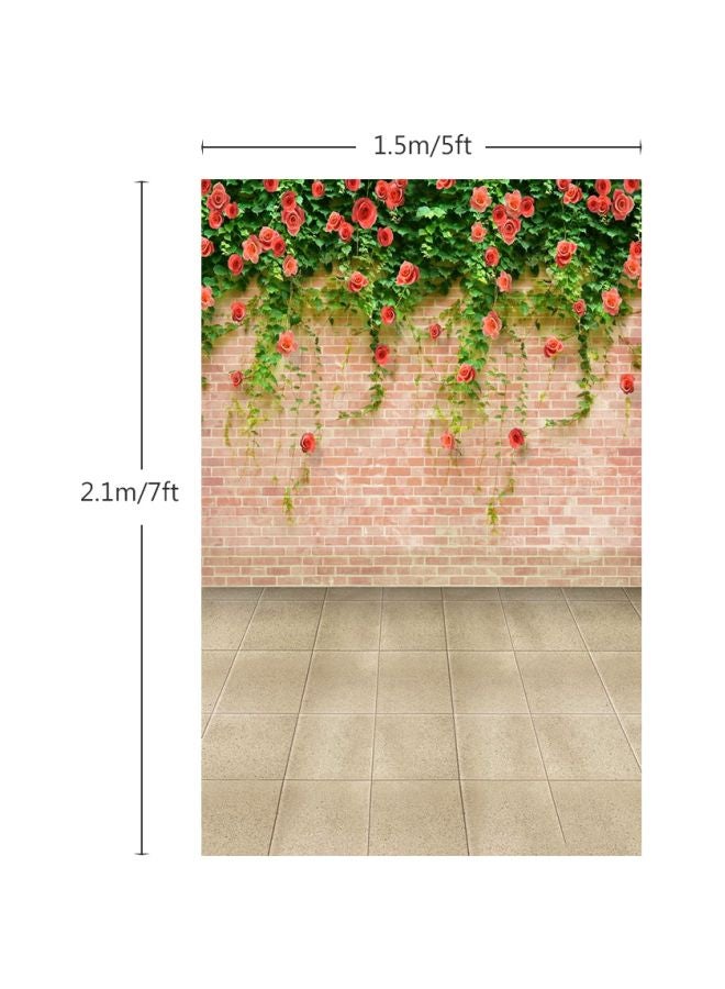 خلفية للتصوير الفوتوغرافي أخضر/ أحمر/ بيج - Image 2