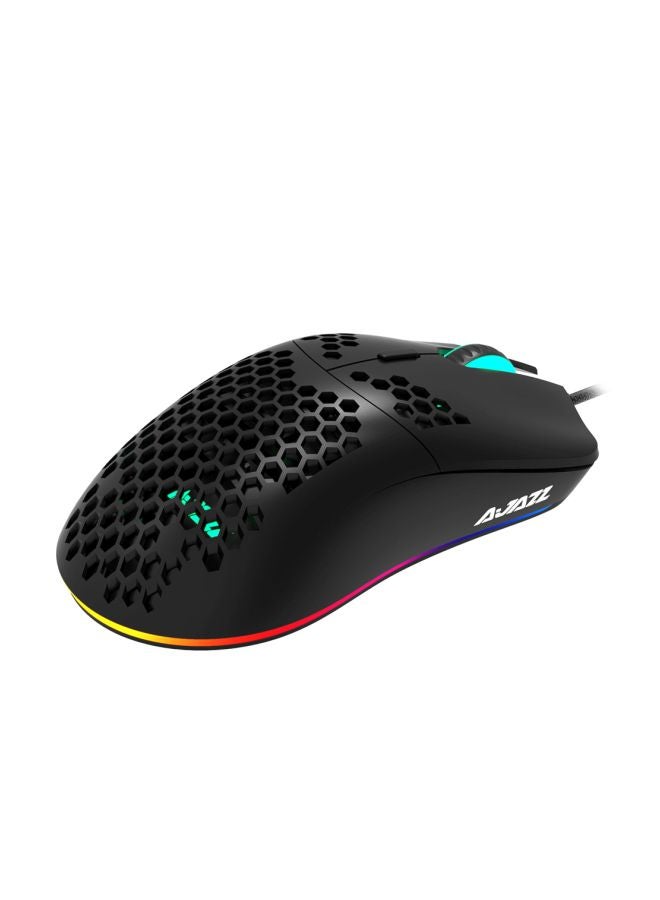 Ajazz USB Wired Gaming Mouse Black  - Image 4