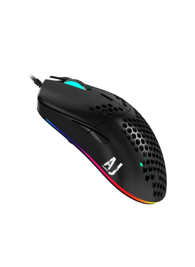 Ajazz USB Wired Gaming Mouse Black  - Image 5