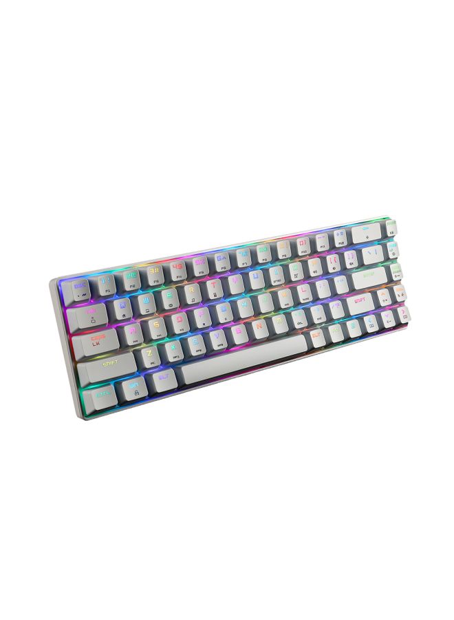 68 Keys Metal Panel N-Key Rollover Backlight Gaming Wired Keyboard