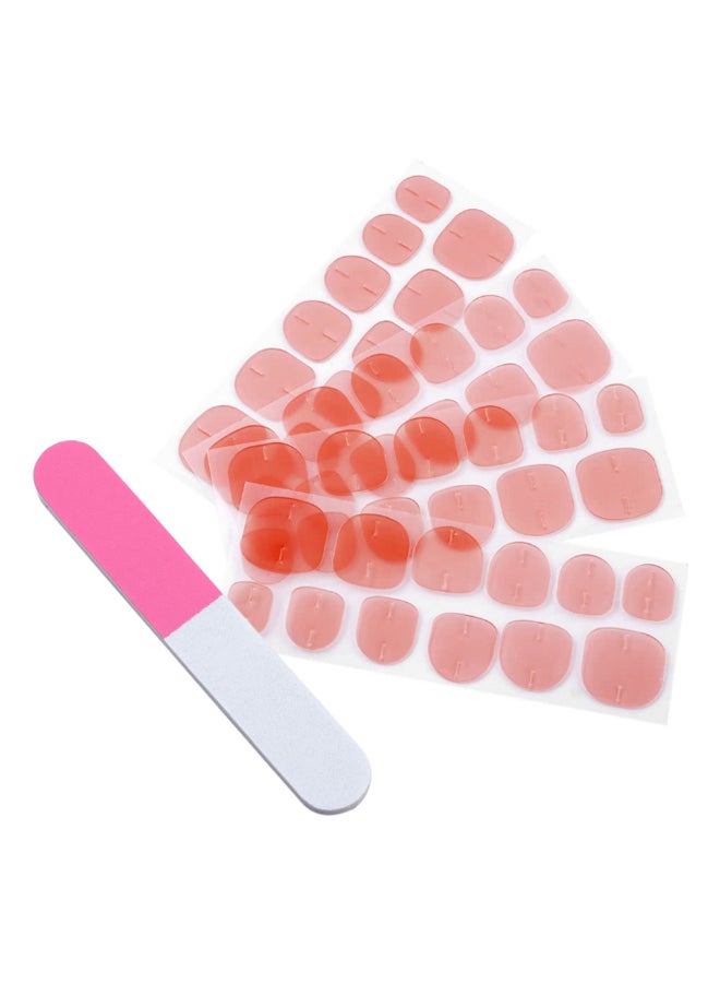 طقم ملصقات للأظافر على الجانبين مكون من 48 قطعة متعدد الألوان - Image 1
