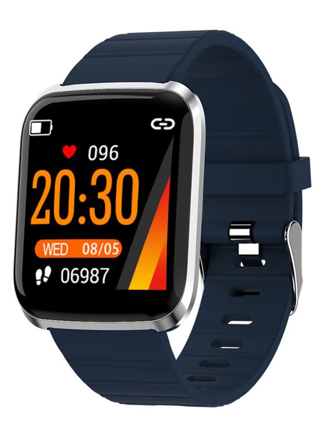 ساعة يد ذكية 116 برو لمراقبة معدل ضربات القلب بشاشة ملونة أزرق / فضي - Image 1