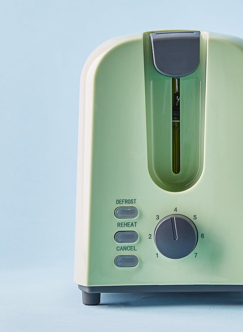 Noon East - Bread Toaster - For 2 Slice- 700 W With Defrost Function- Light Green 700.0 W TA01105 Light Green - Image 1