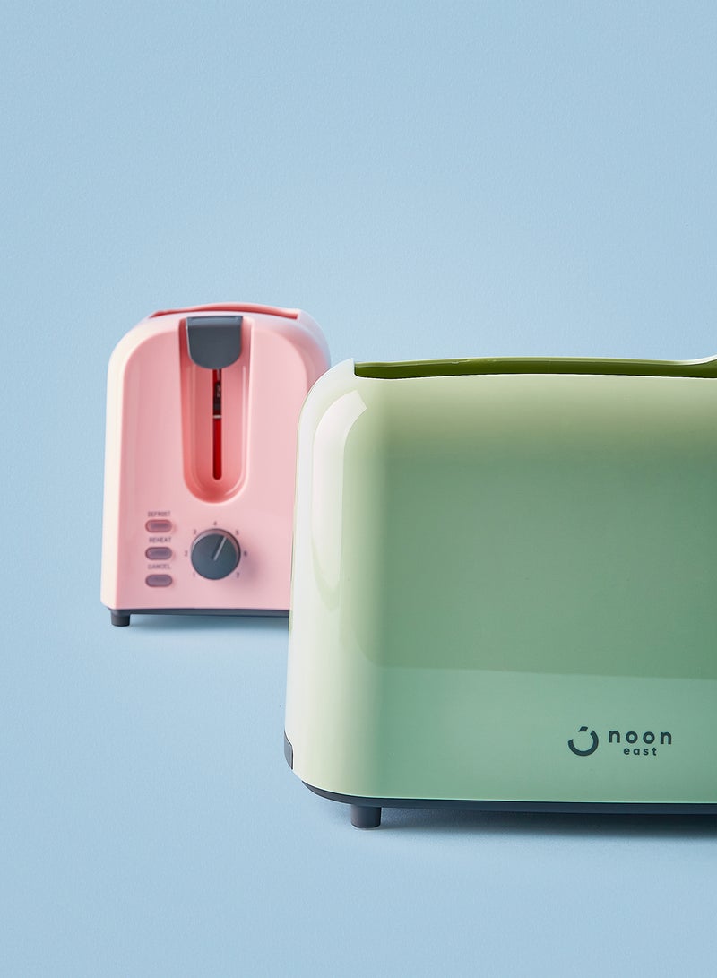 Noon East - Bread Toaster - For 2 Slice- 700 W With Defrost Function- Light Green 700.0 W TA01105 Light Green - Image 1