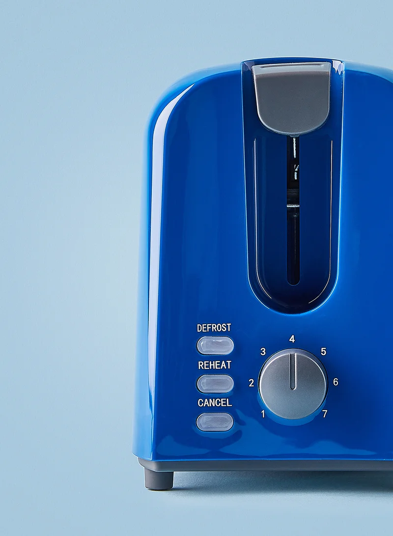 Noon East Bread Toaster - For 2 Slice- 700 W With Defrost Function- Dark Blue 700.0 W TA01105 Dark Blue