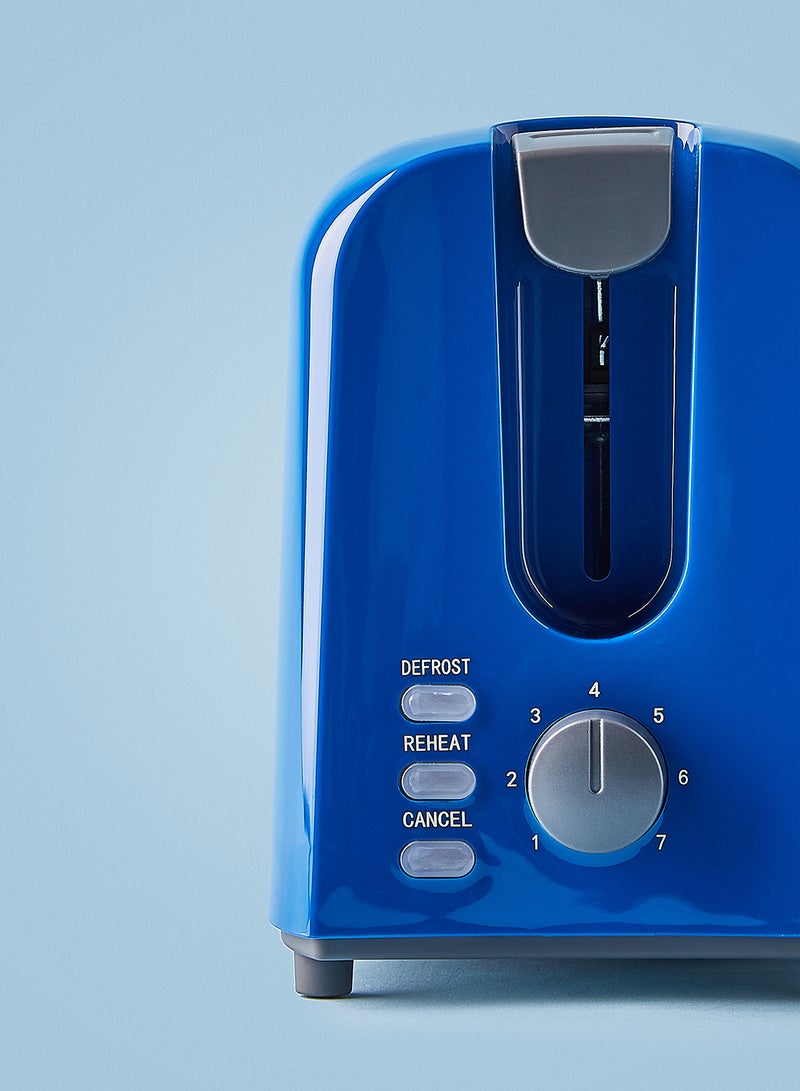 Noon East - Bread Toaster - For 2 Slice- 700 W With Defrost Function- Dark Blue 700.0 W TA01105 Dark Blue - Image 1