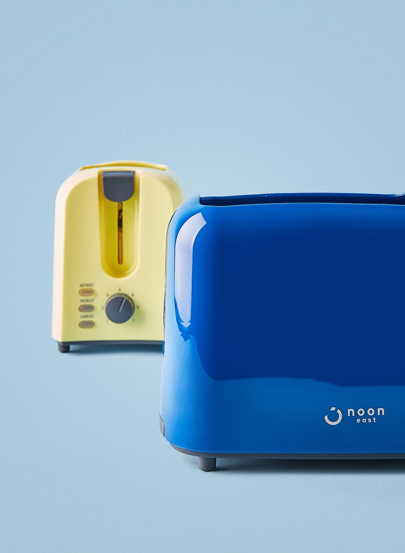 Noon East - Bread Toaster - For 2 Slice- 700 W With Defrost Function- Dark Blue 700.0 W TA01105 Dark Blue - Image 1