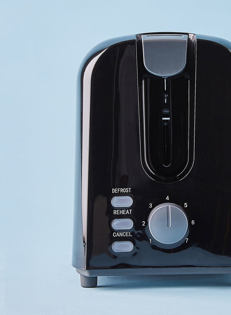 Noon East - Bread Toaster - For 2 Slice- 700 W With Defrost Function- Black 700.0 W TA01105 Black - Image 1