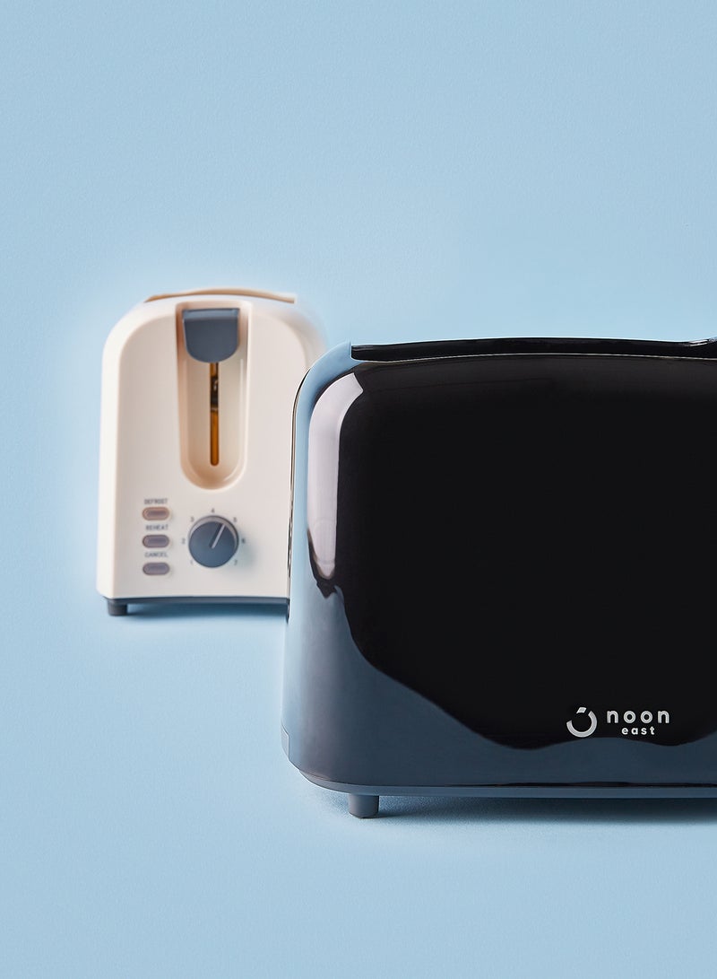 Noon East - Bread Toaster - For 2 Slice- 700 W With Defrost Function- Black 700.0 W TA01105 Black - Image 1