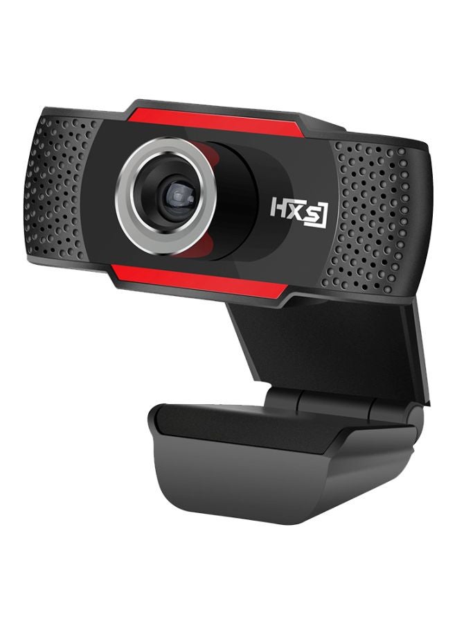 HXSJ 720P Manual Focus Webcam Black/Red - Image 1