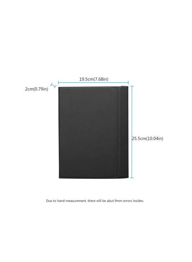 Generic - Protective Case With Wireless Keyboard And Pencil Holder For Apple iPad 10.2-inch 7th (2019) Black - Image 1