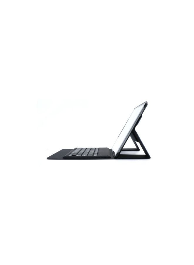 Generic - Protective Case With Wireless Keyboard And Pencil Holder For Apple iPad 10.2-inch 7th (2019) Black - Image 1