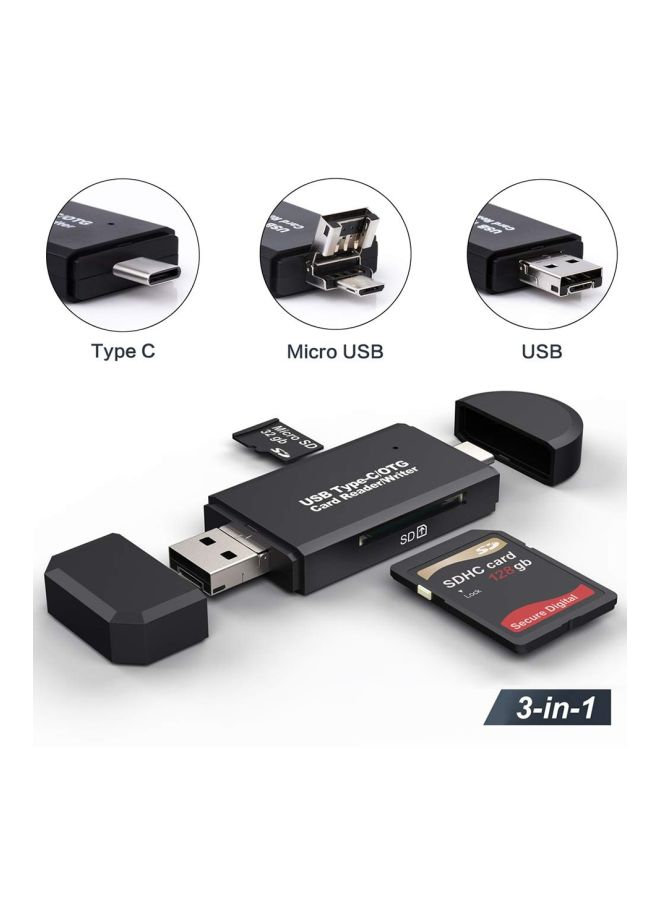 Beauenty USB Type C OTG Card Reader black  - Image 2