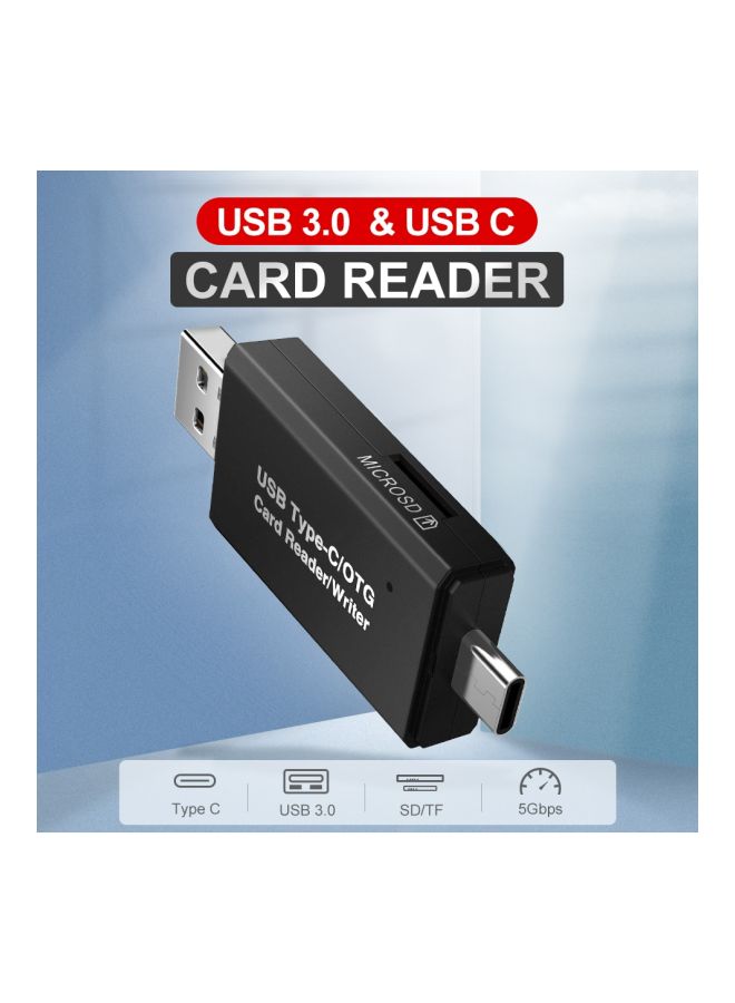 Beauenty USB Type C OTG Card Reader black  - Image 3