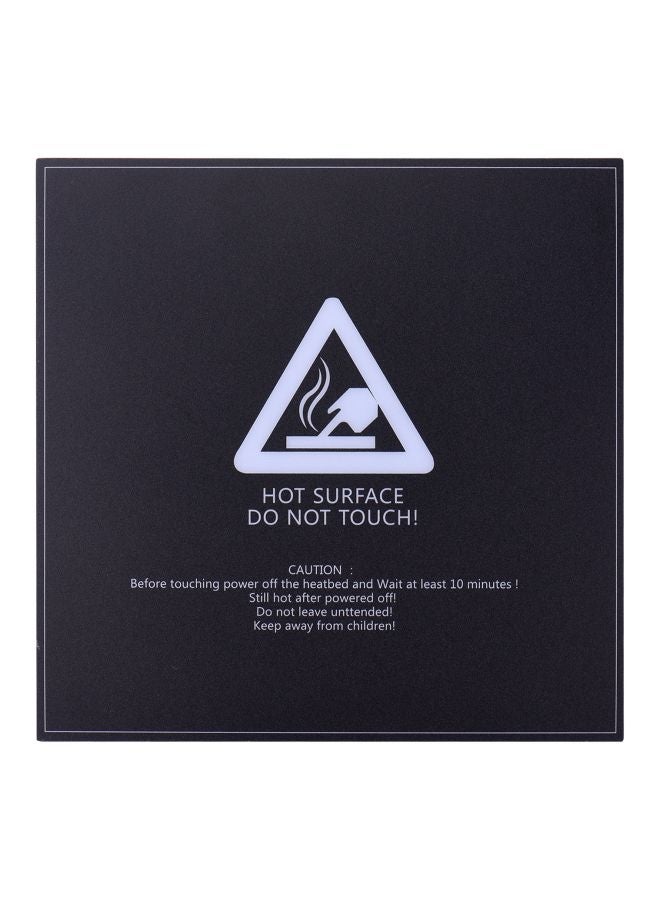Heated Bed Sticker Sheet Black - Image 1