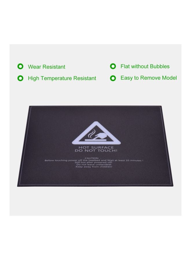 Heated Bed Sticker Sheet Black - Image 3